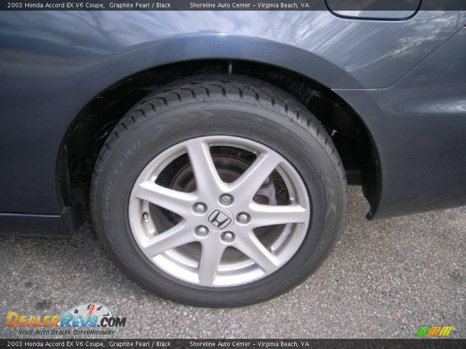 2003 Honda Accord EX V6 Coupe Graphite Pearl / Black Photo #16