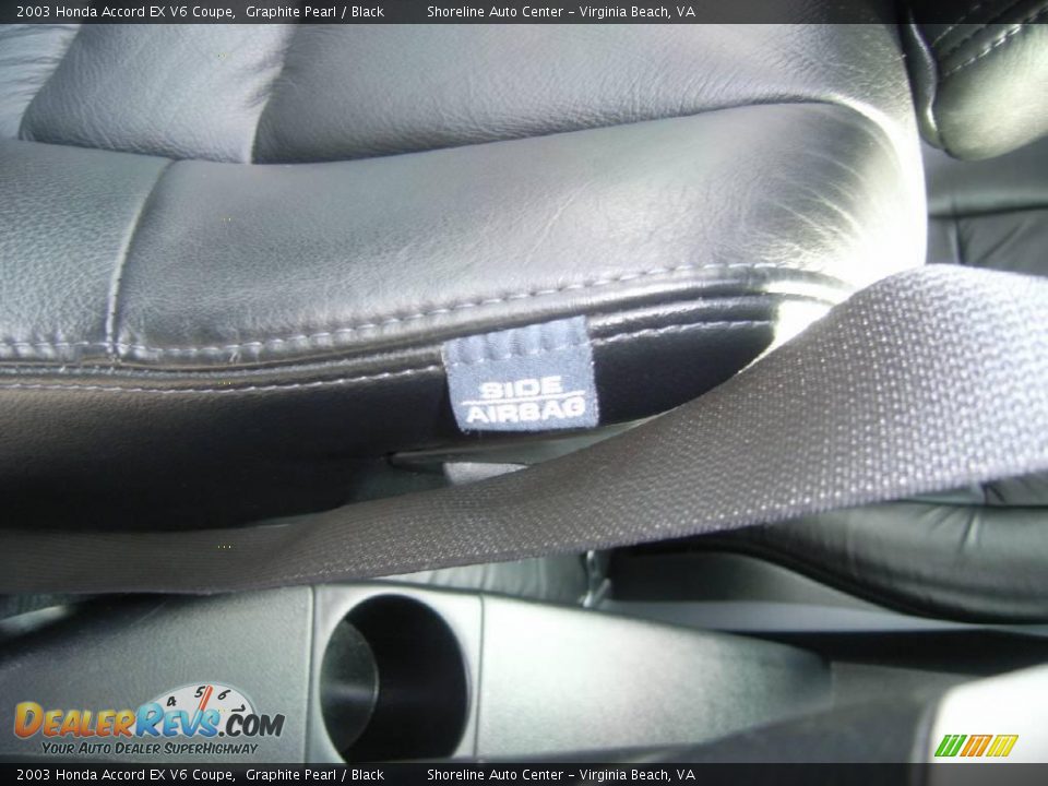 2003 Honda Accord EX V6 Coupe Graphite Pearl / Black Photo #17