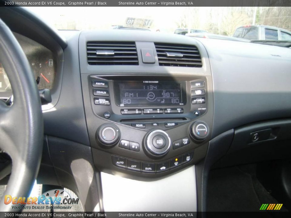 2003 Honda Accord EX V6 Coupe Graphite Pearl / Black Photo #19