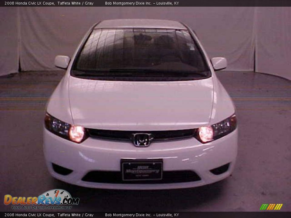2008 Honda Civic LX Coupe Taffeta White / Gray Photo #3