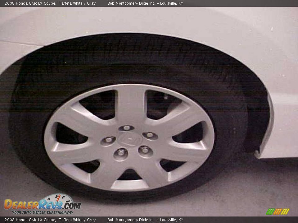 2008 Honda Civic LX Coupe Taffeta White / Gray Photo #5