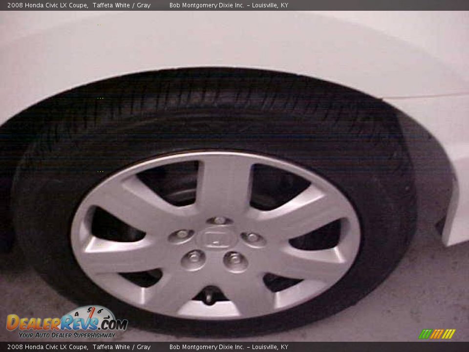 2008 Honda Civic LX Coupe Taffeta White / Gray Photo #6