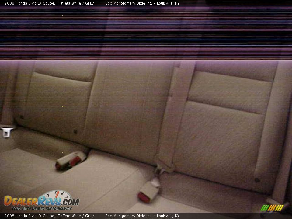 2008 Honda Civic LX Coupe Taffeta White / Gray Photo #10