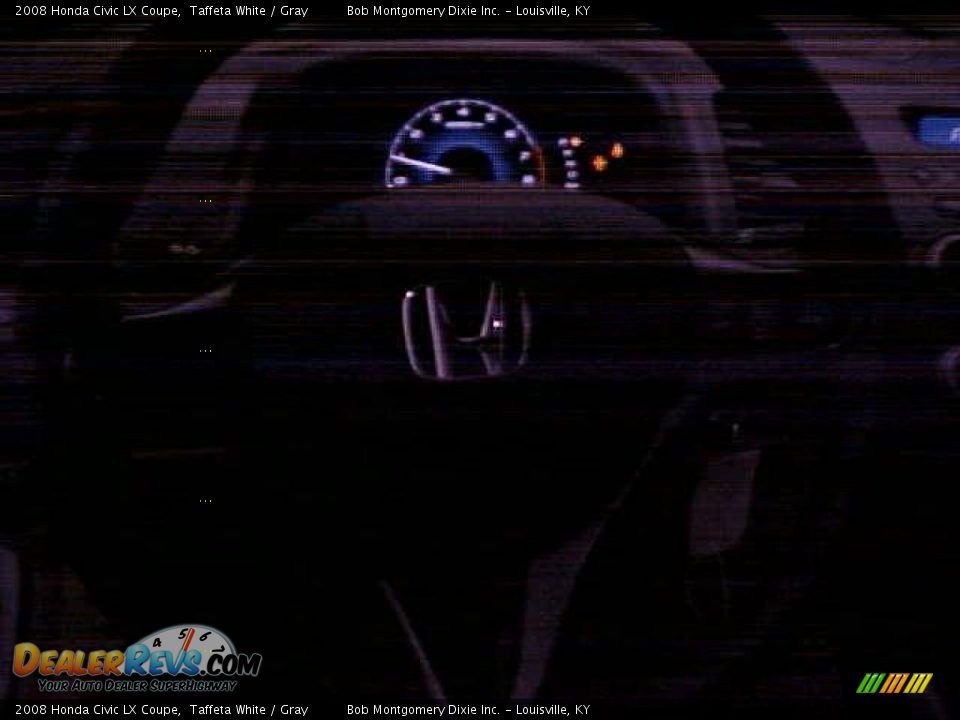 2008 Honda Civic LX Coupe Taffeta White / Gray Photo #12