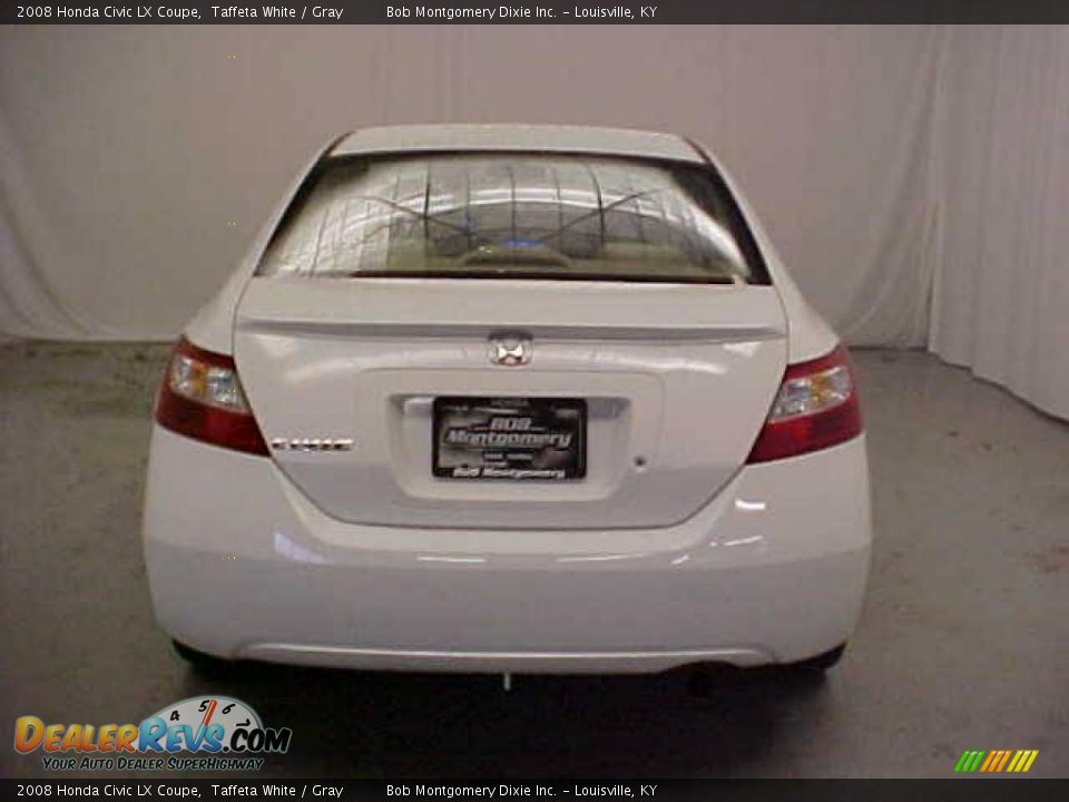 2008 Honda Civic LX Coupe Taffeta White / Gray Photo #16