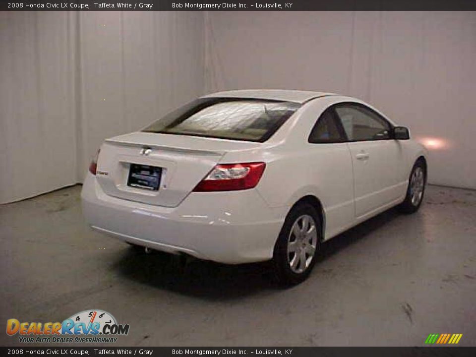 2008 Honda Civic LX Coupe Taffeta White / Gray Photo #17