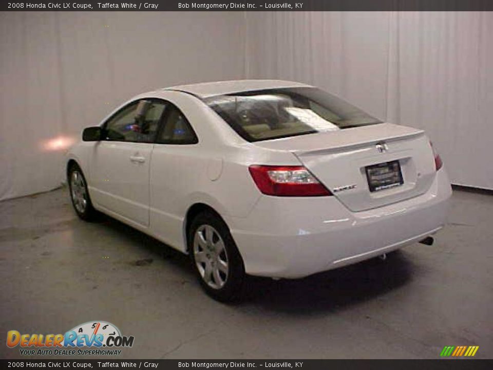 2008 Honda Civic LX Coupe Taffeta White / Gray Photo #18