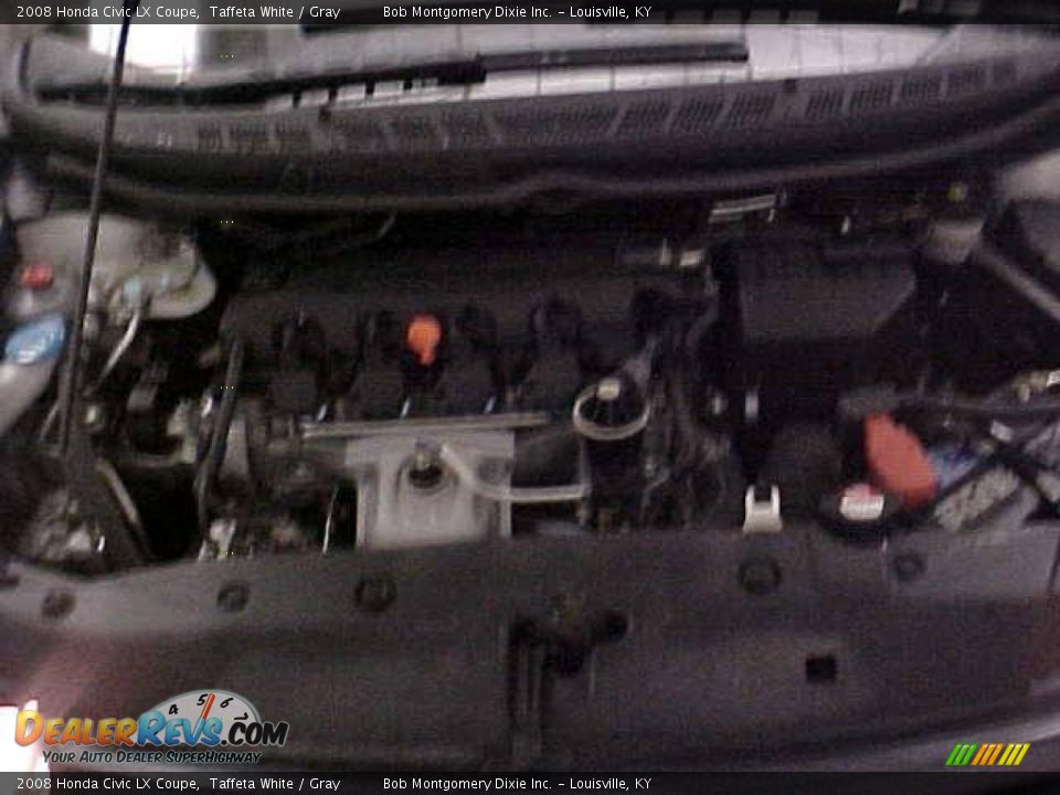 2008 Honda Civic LX Coupe Taffeta White / Gray Photo #19