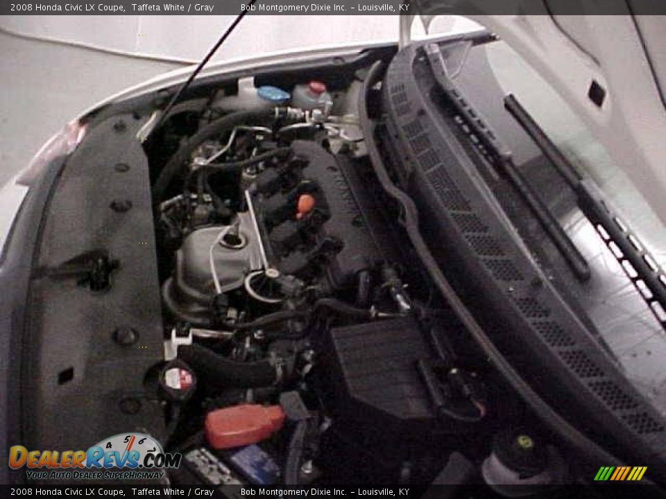 2008 Honda Civic LX Coupe Taffeta White / Gray Photo #20