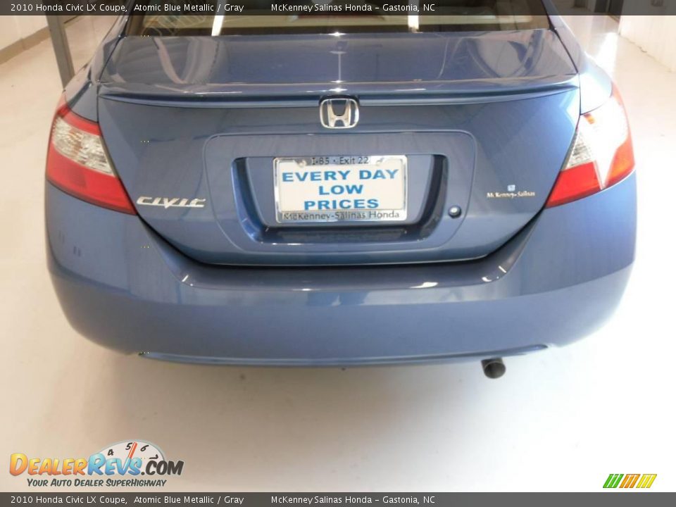 2010 Honda Civic LX Coupe Atomic Blue Metallic / Gray Photo #3