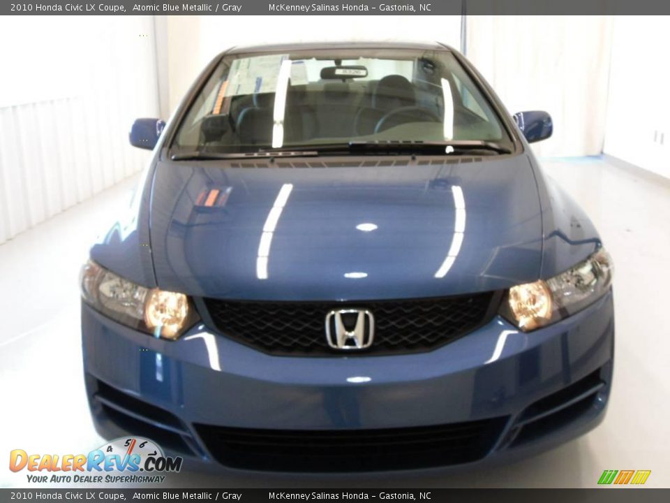 2010 Honda Civic LX Coupe Atomic Blue Metallic / Gray Photo #6