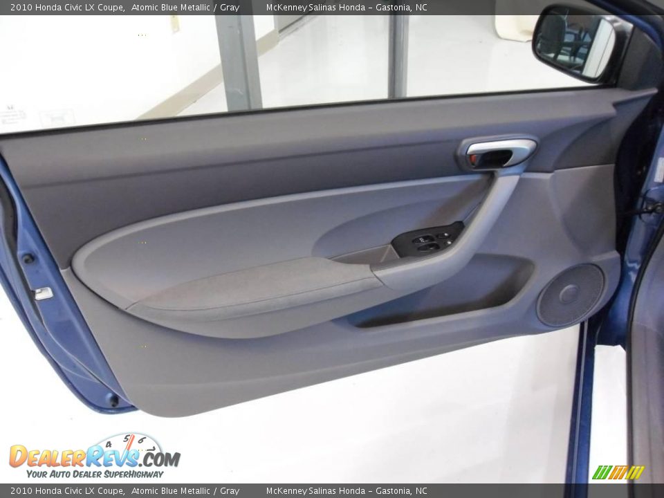2010 Honda Civic LX Coupe Atomic Blue Metallic / Gray Photo #7