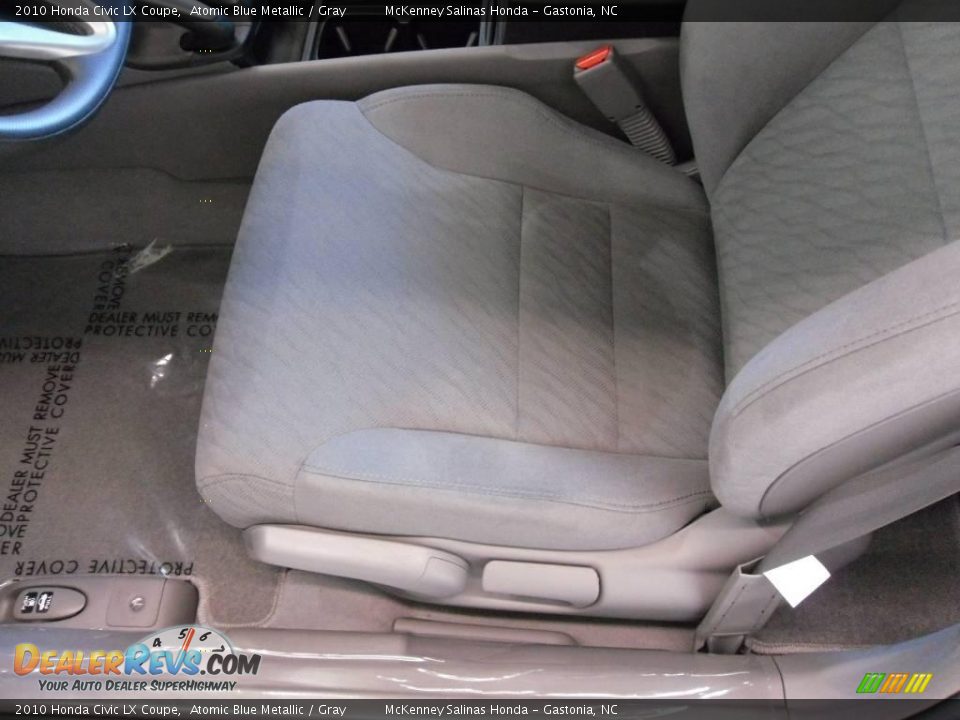 2010 Honda Civic LX Coupe Atomic Blue Metallic / Gray Photo #8