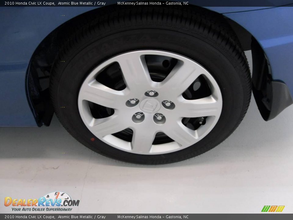 2010 Honda Civic LX Coupe Atomic Blue Metallic / Gray Photo #12