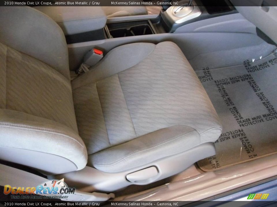 2010 Honda Civic LX Coupe Atomic Blue Metallic / Gray Photo #15