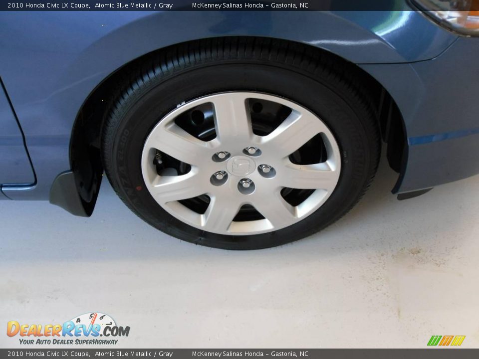 2010 Honda Civic LX Coupe Atomic Blue Metallic / Gray Photo #19