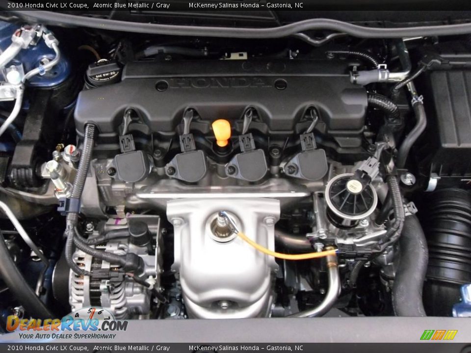 2010 Honda Civic LX Coupe Atomic Blue Metallic / Gray Photo #22