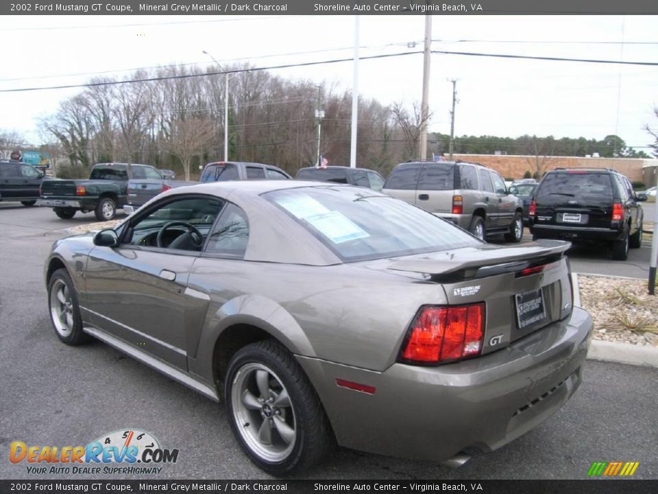 2002 Ford Mustang GT Coupe Mineral Grey Metallic / Dark Charcoal Photo #4