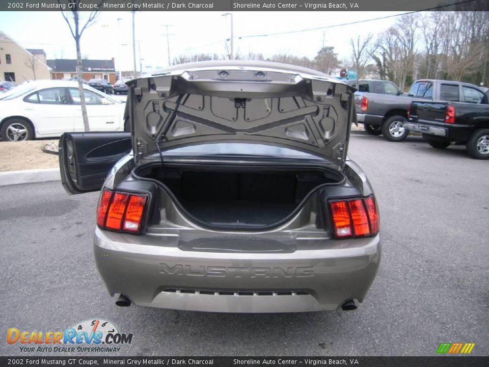 2002 Ford Mustang GT Coupe Mineral Grey Metallic / Dark Charcoal Photo #9