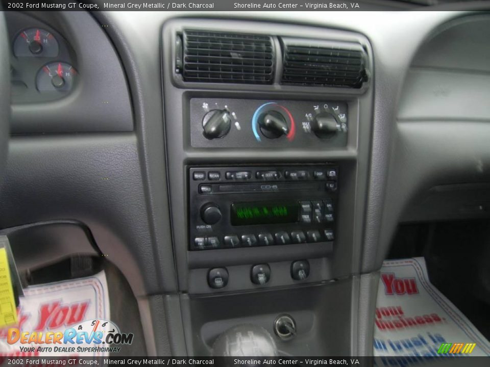 2002 Ford Mustang GT Coupe Mineral Grey Metallic / Dark Charcoal Photo #14