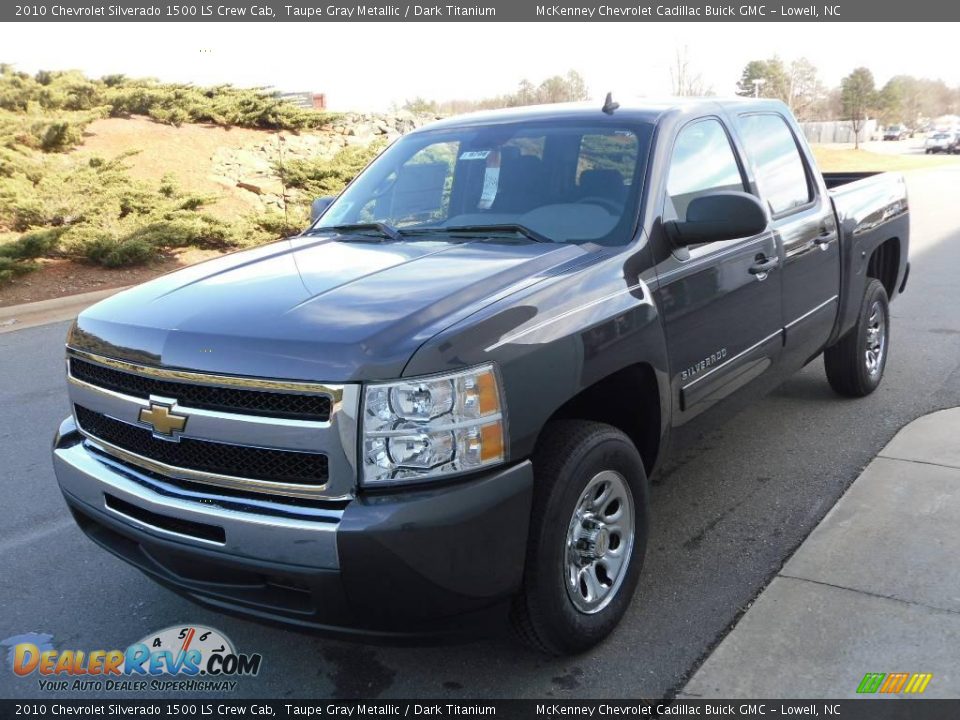 2010 Chevrolet Silverado 1500 LS Crew Cab Taupe Gray Metallic / Dark Titanium Photo #1
