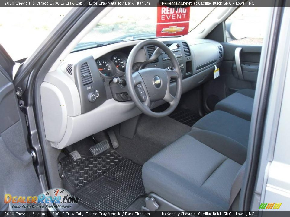 2010 Chevrolet Silverado 1500 LS Crew Cab Taupe Gray Metallic / Dark Titanium Photo #24