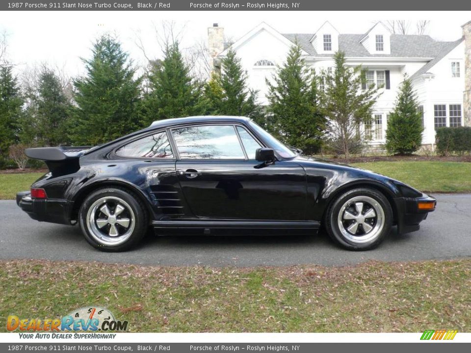 Black 1987 Porsche 911 Slant Nose Turbo Coupe Photo #7