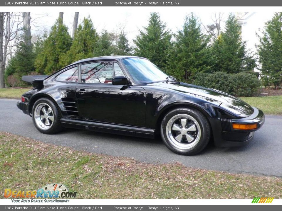 Black 1987 Porsche 911 Slant Nose Turbo Coupe Photo #8
