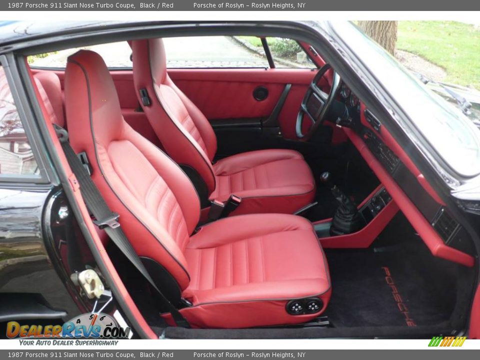 Front Seat of 1987 Porsche 911 Slant Nose Turbo Coupe Photo #21