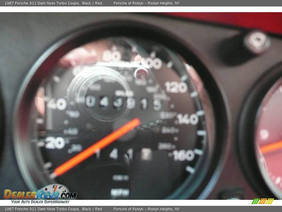 1987 Porsche 911 Slant Nose Turbo Coupe Black / Red Photo #27