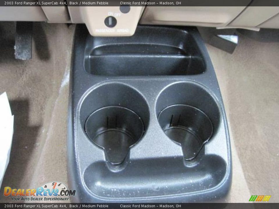 2003 Ford Ranger XL SuperCab 4x4 Black / Medium Pebble Photo #26
