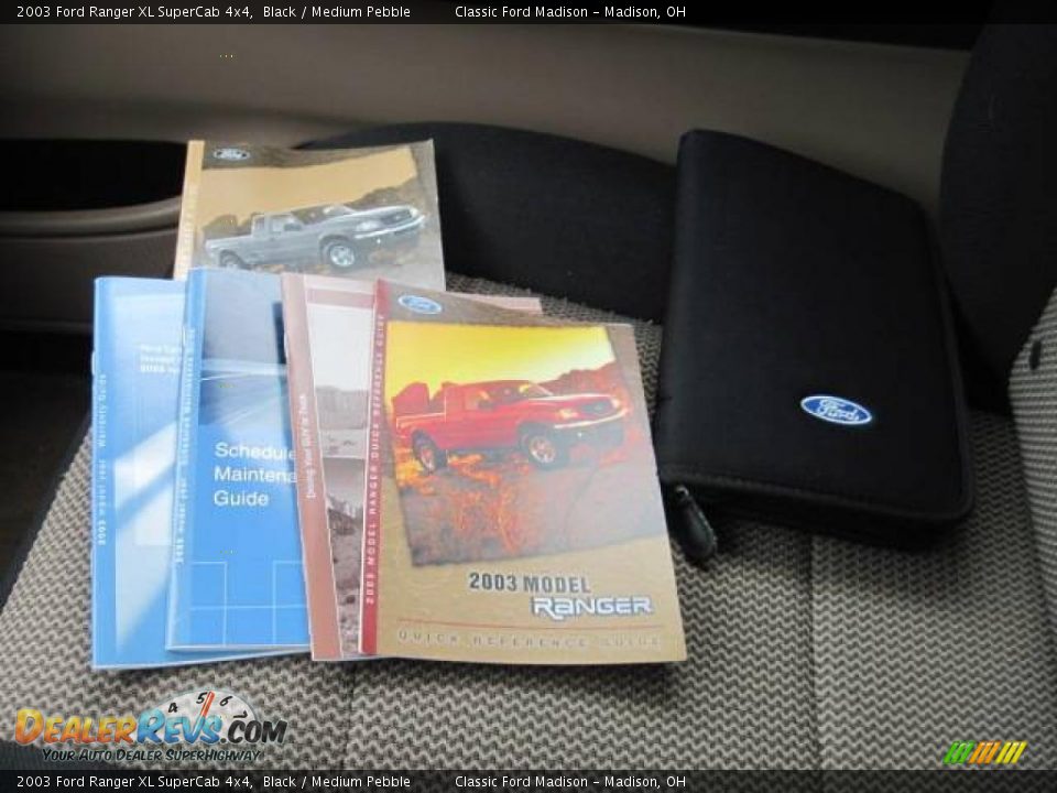 2003 Ford Ranger XL SuperCab 4x4 Black / Medium Pebble Photo #31
