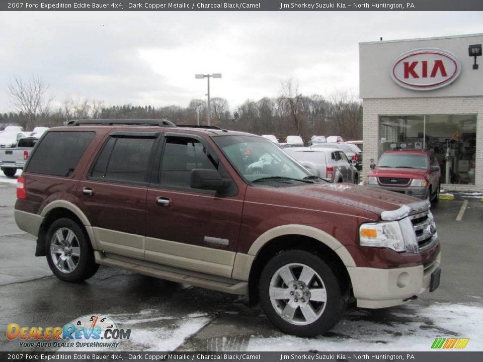 2007 Ford Expedition Eddie Bauer 4x4 Dark Copper Metallic / Charcoal Black/Camel Photo #1