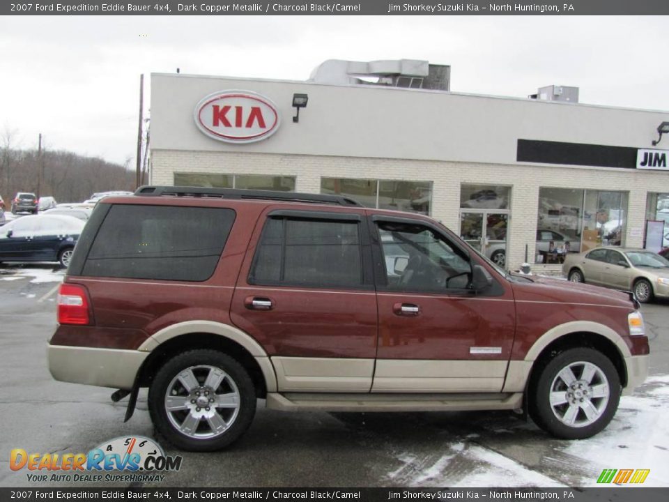2007 Ford Expedition Eddie Bauer 4x4 Dark Copper Metallic / Charcoal Black/Camel Photo #2