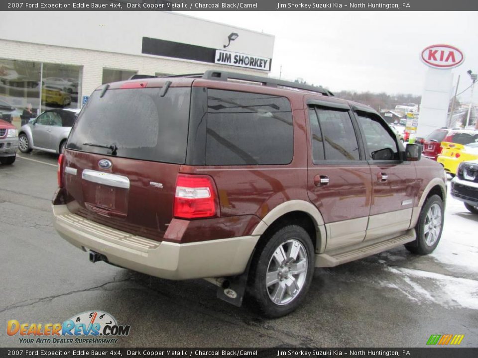 2007 Ford Expedition Eddie Bauer 4x4 Dark Copper Metallic / Charcoal Black/Camel Photo #3