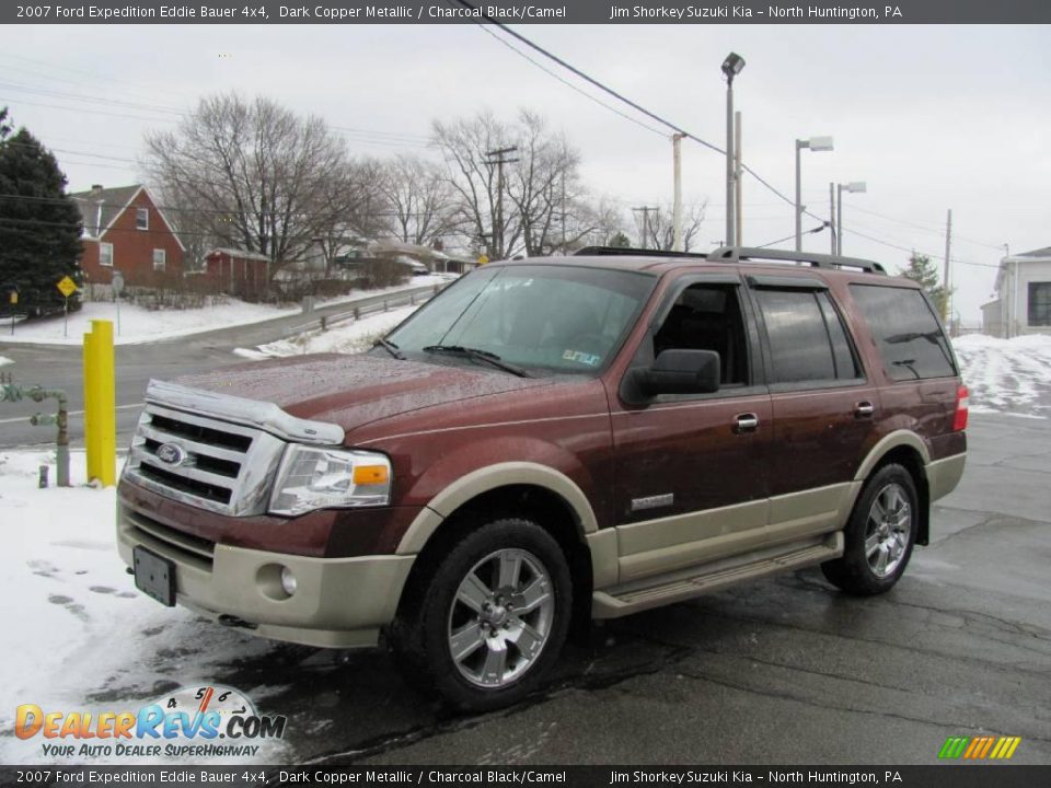 2007 Ford Expedition Eddie Bauer 4x4 Dark Copper Metallic / Charcoal Black/Camel Photo #4
