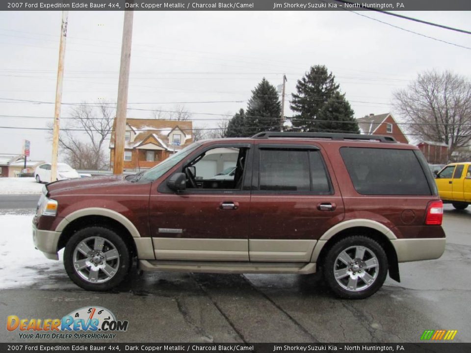 2007 Ford Expedition Eddie Bauer 4x4 Dark Copper Metallic / Charcoal Black/Camel Photo #5