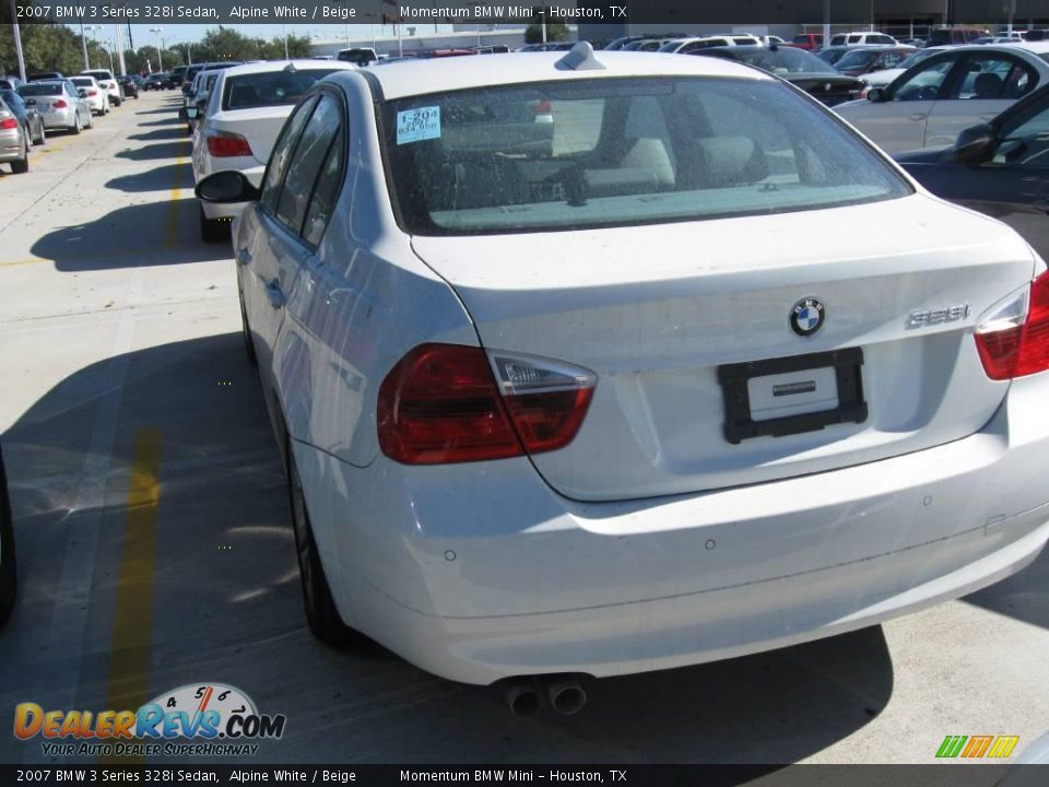 2007 BMW 3 Series 328i Sedan Alpine White / Beige Photo #3