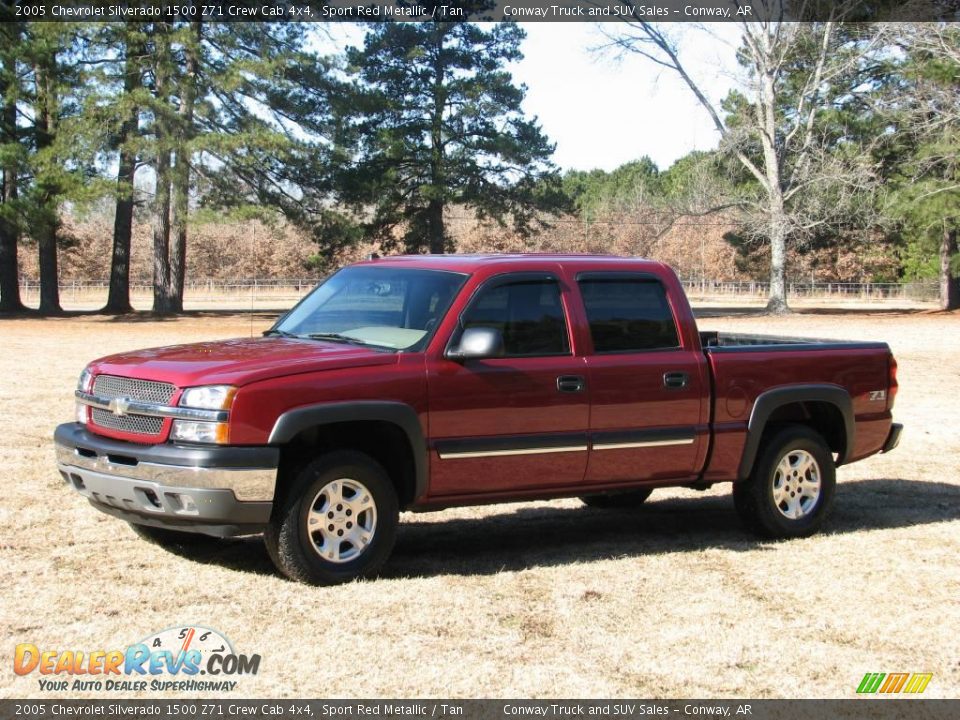 2005 Chevrolet Silverado 1500 Z71 Crew Cab 4x4 Sport Red Metallic / Tan Photo #1