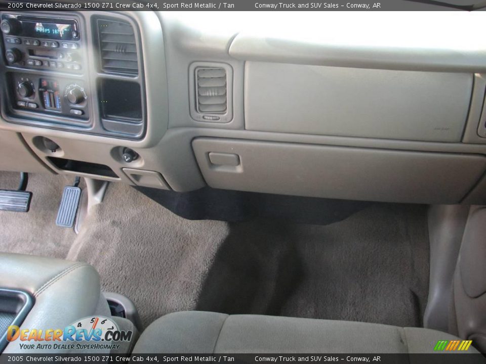2005 Chevrolet Silverado 1500 Z71 Crew Cab 4x4 Sport Red Metallic / Tan Photo #10