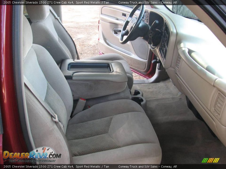 2005 Chevrolet Silverado 1500 Z71 Crew Cab 4x4 Sport Red Metallic / Tan Photo #11
