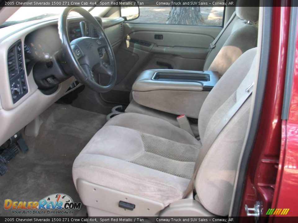 2005 Chevrolet Silverado 1500 Z71 Crew Cab 4x4 Sport Red Metallic / Tan Photo #12