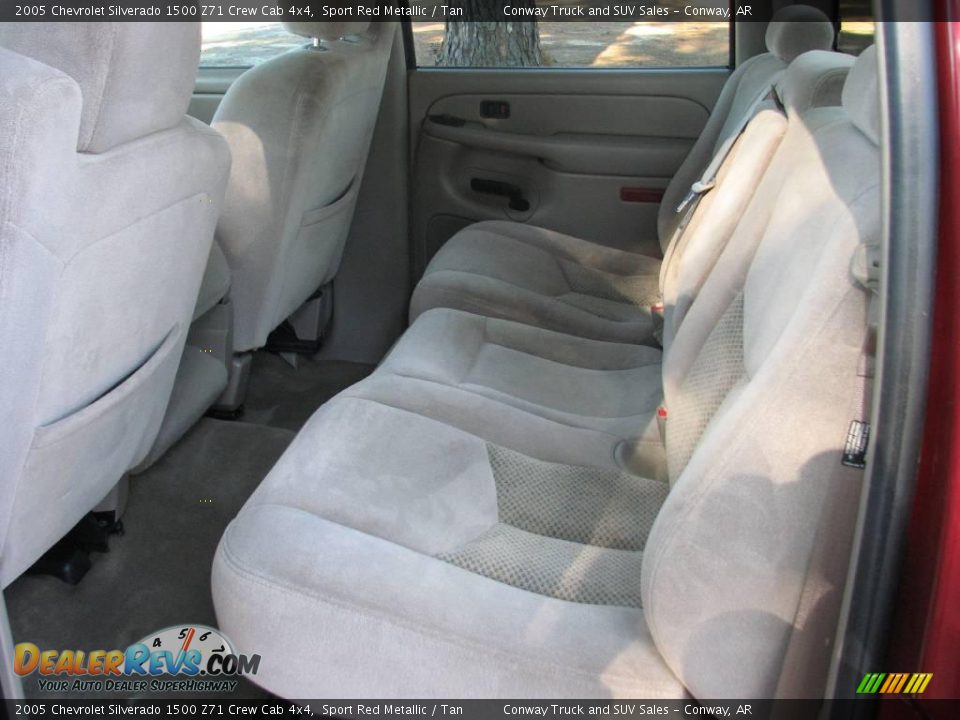 2005 Chevrolet Silverado 1500 Z71 Crew Cab 4x4 Sport Red Metallic / Tan Photo #15