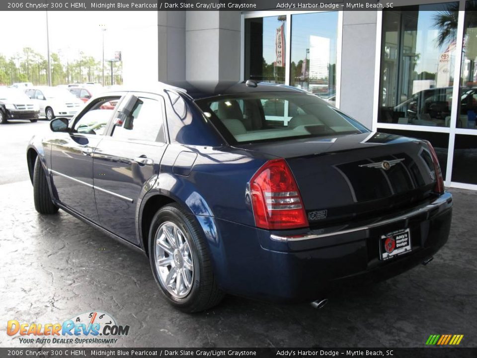 2006 Chrysler 300 C HEMI Midnight Blue Pearlcoat / Dark Slate Gray/Light Graystone Photo #6