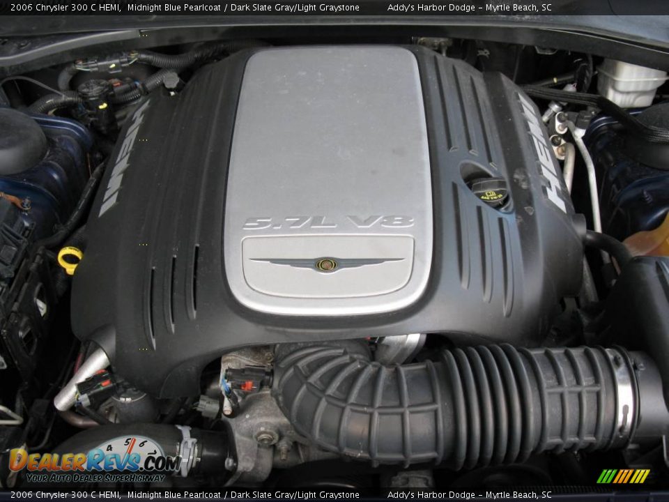 2006 Chrysler 300 C HEMI Midnight Blue Pearlcoat / Dark Slate Gray/Light Graystone Photo #28