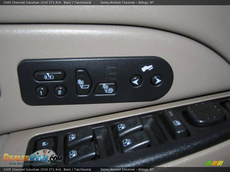2005 Chevrolet Suburban 1500 Z71 4x4 Black / Tan/Neutral Photo #14