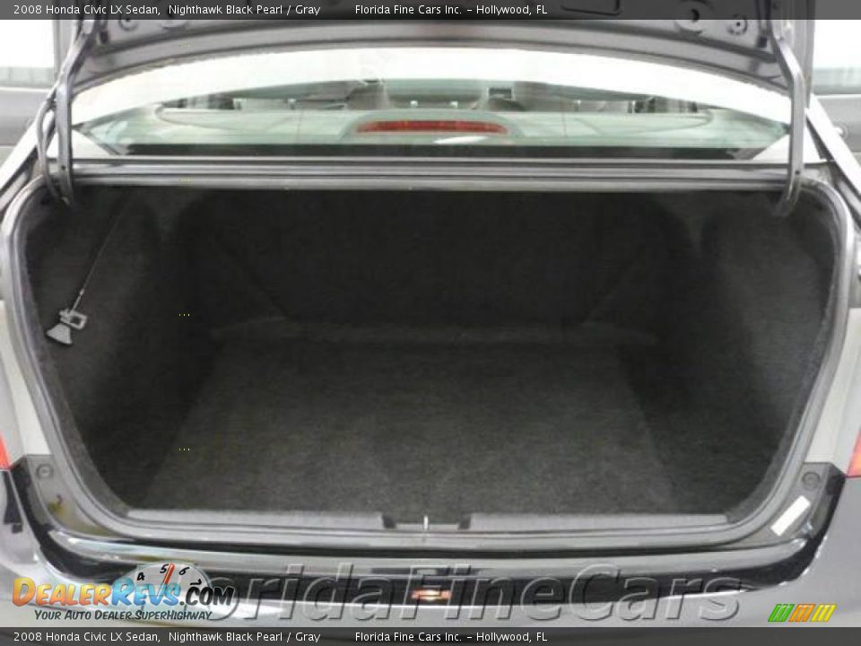 2008 Honda Civic LX Sedan Nighthawk Black Pearl / Gray Photo #10
