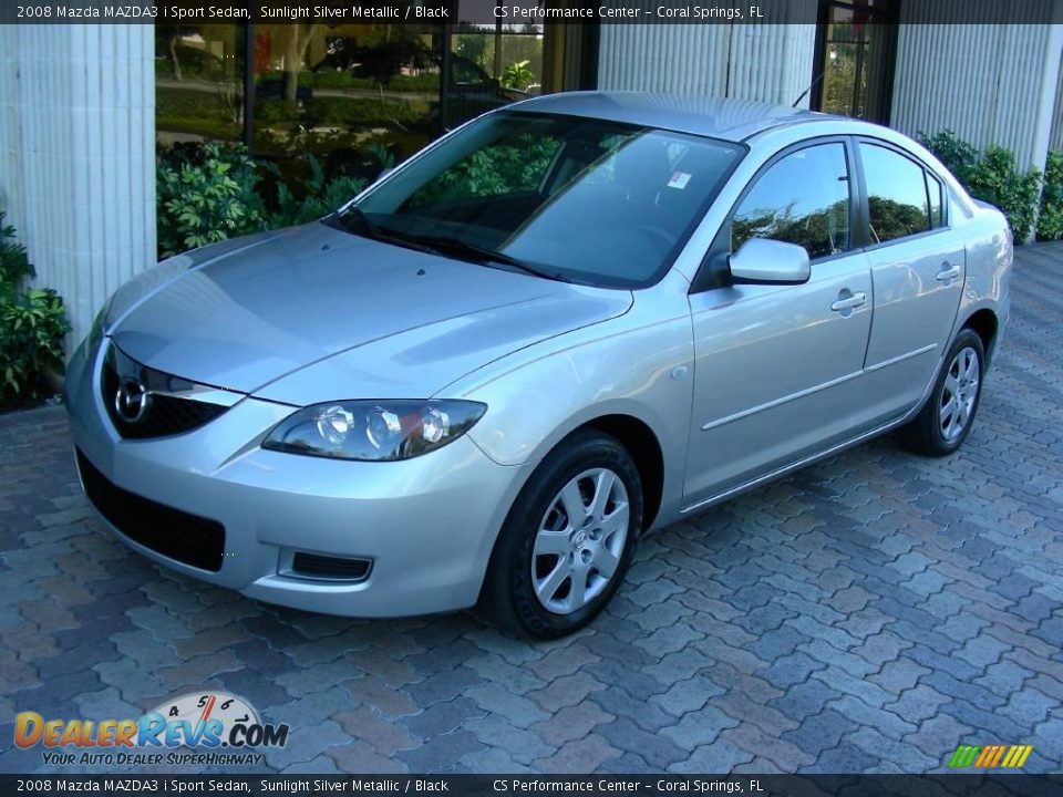 2008 Mazda MAZDA3 i Sport Sedan Sunlight Silver Metallic / Black Photo #1