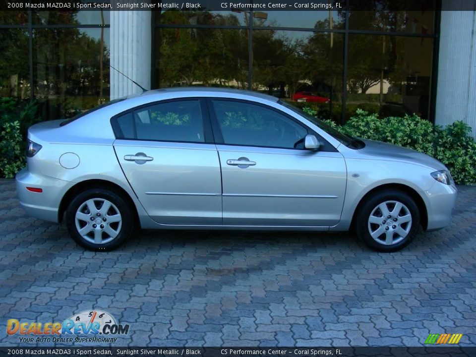 2008 Mazda MAZDA3 i Sport Sedan Sunlight Silver Metallic / Black Photo #4