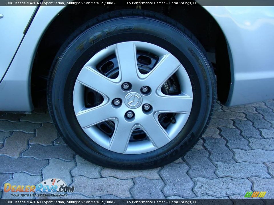 2008 Mazda MAZDA3 i Sport Sedan Sunlight Silver Metallic / Black Photo #9